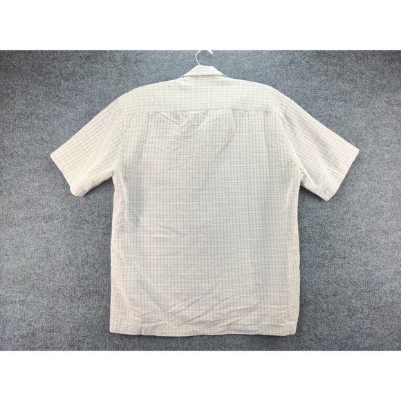 Mens Batik Bay Short Sleeve Button Up Shirt Size L Gray 24W 30L - Picture 3 of 11